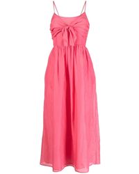 Bird & Knoll - Bayou Silk Midi Dress - Lyst