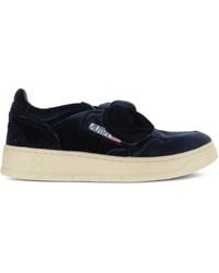 Autry - Low-Top Bow-Detail Velvet Sneakers - Lyst