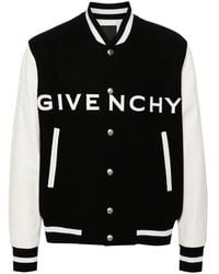 Givenchy - Wool & Leather Big Varsity Jacket - Lyst