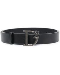 DSquared² - Logo-Buckle Leather Belt - Lyst