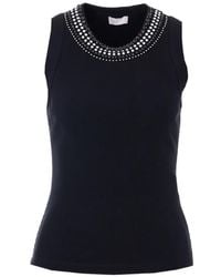 Liu Jo - Studded Crewneck Top - Lyst