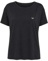ARMANI EXCHANGE - Logo-Detail Crew-Neck T-Shirt - Lyst