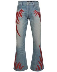 Earthling VIP - Graphic-Desingbutton-Fastening Jeans - Lyst