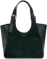 Furla - Suede-Panel Leather Shoulder Bag - Lyst
