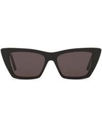 Saint Laurent - Cat-Eye Frame Tinted Sunglasses - Lyst