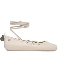 Melissa - Lace-Up Ankle-Strap Ballet Flats - Lyst