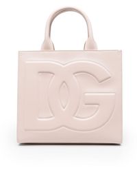 Dolce & Gabbana - Borsa tote con logo goffrato - Lyst