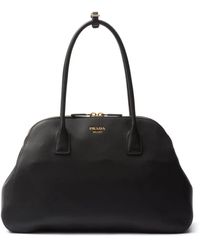 Prada - 1Bg522 Leather Tote Bag - Lyst