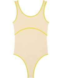 Sunnei - Contrasting-Trim Swimsuit - Lyst