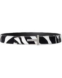 Tom Ford - Cintura Velluto Bianca/Nera - Lyst
