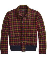 RRL - Check Cotton Bomber Jacket - Lyst