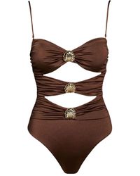 SOFIA ERHAN - Bañador Sarah Con Aberturas - Lyst