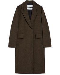 Jil Sander - Mélange-Effect Coat - Lyst