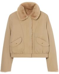 Claudie Pierlot - Short Reversible Nylon Parka - Lyst