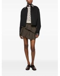 Acne Studios - Short Pleated Wool Skirt - Lyst