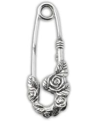 Emanuele Bicocchi - Small Rose-Detail Safety-Pin Earrings - Lyst