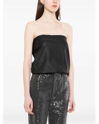 Alexander Wang - Leather Strapless Top - Lyst