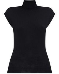 DSquared² - Cap-Sleeve Turtleneck Top - Lyst