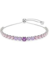 Swarovski - Matrix Crystal-Embellished Adjustable Bracelet - Lyst