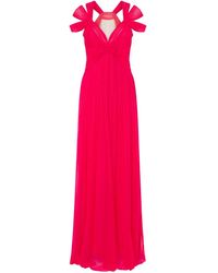 Alberta Ferretti - Abito Lungo Con Spalline Multiple - Lyst