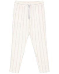 Fedeli - Striped Drawstring-Fastening Trousers - Lyst