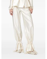 GIUSEPPE DI MORABITO - Striped-Pattern Drawstring-Cuff Trousers - Lyst
