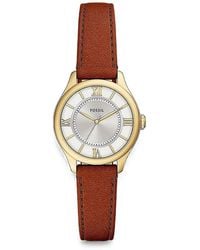 Fossil - Gilmore Leather-Strap 28Mm Watch - Lyst