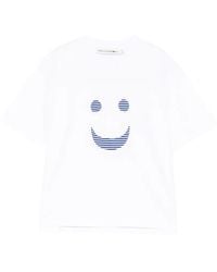 Joshua Sanders - Smiley Striped T-Shirt - Lyst