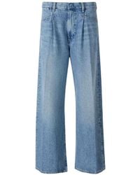 Citizens of Humanity - Pleated Wide-Leg Jeans - Lyst
