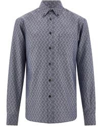 Ferragamo - Monogram Button-Down Shirt - Lyst