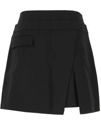 Juun.J - Asymmetric Pocket Mini Skirt - Lyst
