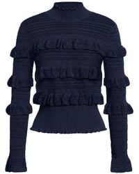 Marie Oliver - Adeline Ruffled Long-Sleeve Sweater - Lyst