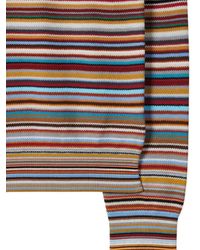 Paul Smith - Multi-Striped Cotton Sweater - Lyst