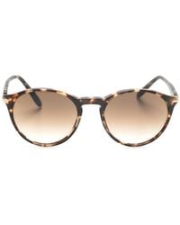 Persol - Tortoiseshell-Effect Round-Frame Sunglasses - Lyst