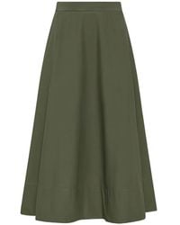 Cruna - Sherise Midi-Rok Met A-Lijn - Lyst