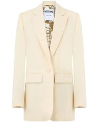 Moschino - Virgin Wool Single-Breasted Blazer - Lyst