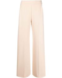 Patrizia Pepe - Slit-detail High-waisted Trousers - Lyst