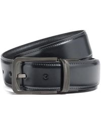 ZEGNA - Leather Reversible Buckle Belt - Lyst