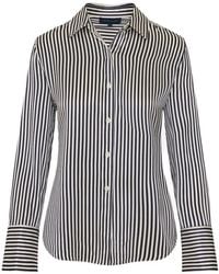 Patrick Assaraf - Striped Long-Sleeve Shirt - Lyst