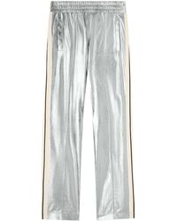 Palm Angels - Metallic-Finish Leather Trousers - Lyst