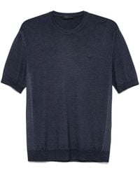 Prada - T-Shirt Met Geborduurd Logo - Lyst