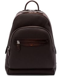 Santoni - Leather Zip-Fastening Backpack - Lyst