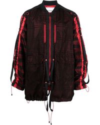 White Mountaineering - Mesh Panelled Zip-Up Jacket - Lyst
