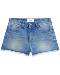 Ami Paris - Ami Paris Denim Cotton Shorts - Lyst
