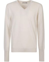 Ballantyne - V-Neck Cashmere Sweater - Lyst