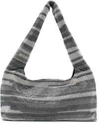 Kara - Armpit Crystal-Embellished Mesh Bag - Lyst
