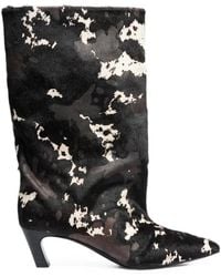 Ash - Vanya Calf-Hair Ankle Boots - Lyst