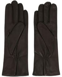 Orciani - Gants En Cuir À Plaque Logo - Lyst