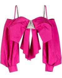 Area - Haut Oversize À Détail De Nœud - Lyst