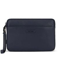 Piquadro - Leather Clutch Bag - Lyst